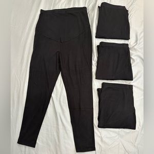 🔵 3/$20 Bundle of 4 Maternity Basic Leggings